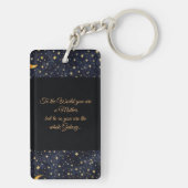 特別なママへの銀河の母の日ギフト キーホルダー (裏面)
