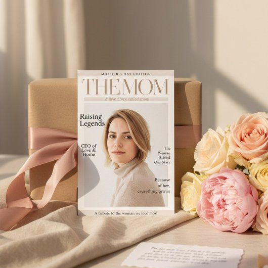 特別なママへ 母の日のマガジン風フォト シーズンカード