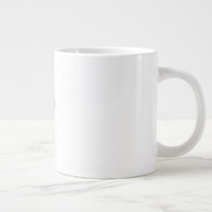 特別なメッセージを持つマグカップ ジャンボコーヒーマグカップ