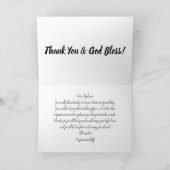 特別なメッセージ 手書き 結婚式のお礼 サンキューカード (内部)
