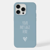 特別なメッセージ 青い花弁の携帯ケース 彼女へのプレゼント iPhoneケース (裏面)
