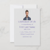 特別なメモリアルサービス ランニングマン 招待状 (裏面)