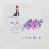 特別なメモリアルサービス ランニングマン 招待状 (正面/裏面)