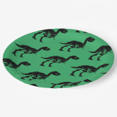 特別なユニーク恐竜の骨格パーティープレート ペーパープレート (アングル)