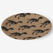 特別なユニーク恐竜の骨格パーティープレート ペーパープレート (アングル)