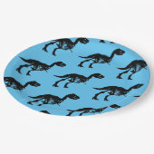 特別なユニーク恐竜の骨格パーティープレート ペーパープレート (アングル)