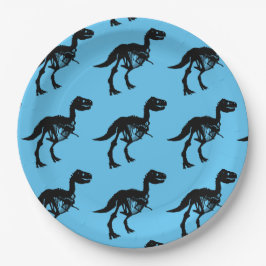 特別なユニーク恐竜の骨格パーティープレート ペーパープレート