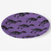 特別なユニーク恐竜の骨格パーティープレート ペーパープレート (アングル)