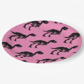 特別なユニーク恐竜の骨格パーティープレート ペーパープレート (アングル)