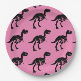 特別なユニーク恐竜の骨格パーティープレート ペーパープレート