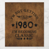 特別なヴィンテージ誕生日プレゼント ワインラベル (シングルラベル)