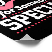 特別な乳がんにピンク色を塗る ポスター (角)