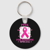 特別な乳がん世界の認可のためのピンク キーホルダー (正面)