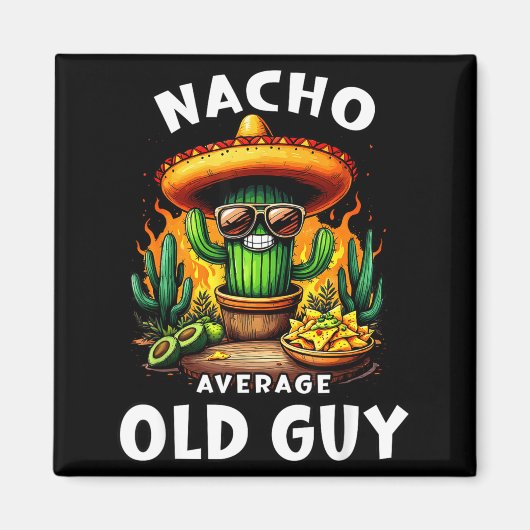 特別な五月のお父さんおじいちゃん Nacho マグネット (正面)