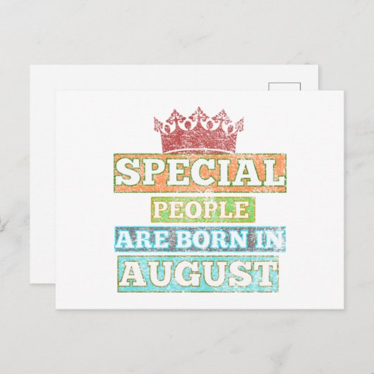 特別な人々が生まれ入っ威厳があるている威厳がある誕生日 シーズンポストカード (正面/裏面)