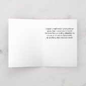 特別な人に対する同情カード 箔グリーティングカード (内側レイダウン)