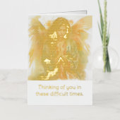 特別な人に対する同情カード 箔グリーティングカード (正面)