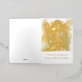 特別な人に対する同情カード 箔グリーティングカード (外側レイダウン)
