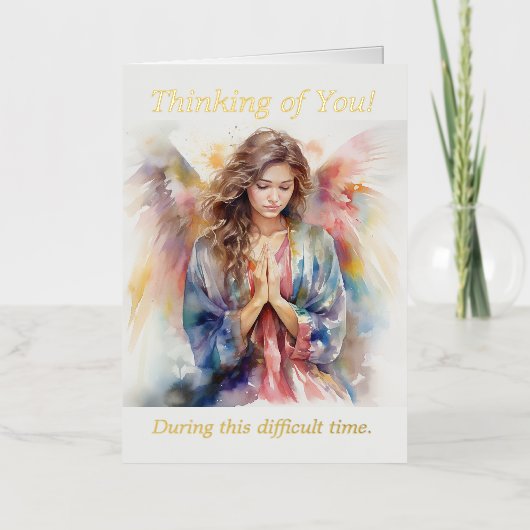 特別な人に対する同情カード 箔グリーティングカード (正面)