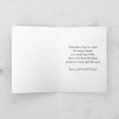 特別な人のために。ヴィンテージアートバレンタインデー シーズンカード (内部)