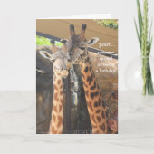 特別な人のためのギラフェス誕生日カード カード (正面)