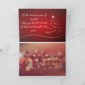 特別な人のためのクリスマス·カード シーズンカード (内部)