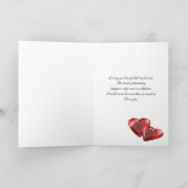 特別な人のためのバレンタインデーのカード シーズンカード (内部)