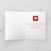 特別な人のためのバレンタイン赤いバラのカード シーズンカード (内部)