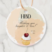 特別な人のためのHBDプレゼントラベル フェイバータグ (正面)