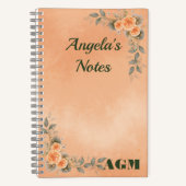 特別な人へのフラワーノートブック ノートブック (正面)