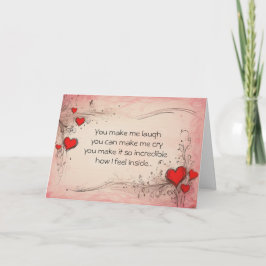 特別な人へのロマンチックな愛の詩のカード カード