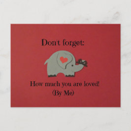 特別な人への愛のメッセージ。 ポストカード