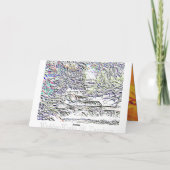 特別な人への滝の挨拶 カード (裏面)