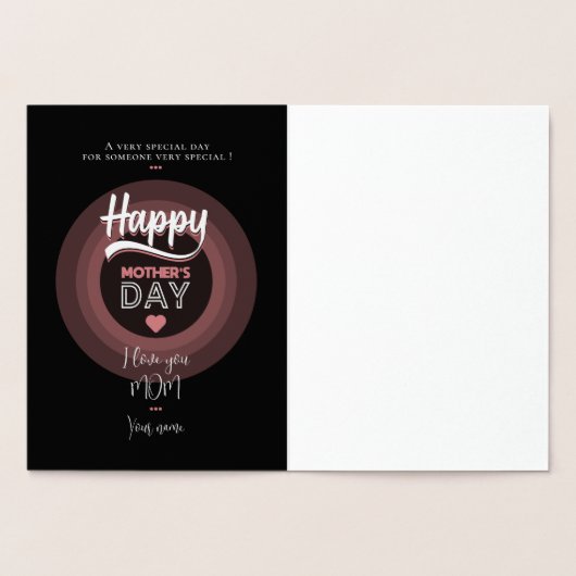 特別な人へ 箔カード (内部)