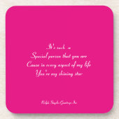 特別な人 コースター (正面)