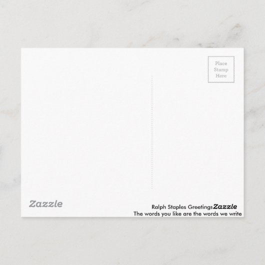 特別な人 ポストカード (裏面)