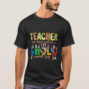 特別な先生だけが子供が何を聞くことができる Tシャツ