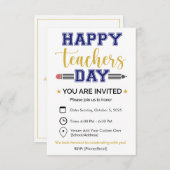 特別な先生の日 招待状 (正面/裏面)