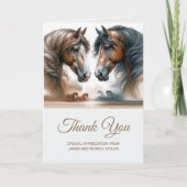 特別な写真の結婚サンキューカード追加 サンキューカード (正面)