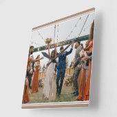 特別な写真の結婚壁時計を追加 スクエア壁時計 (傾斜)