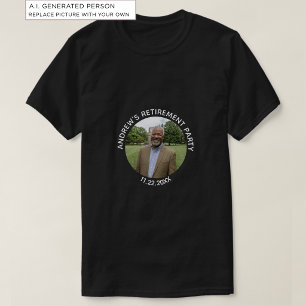 特別な写真 エレガントな退職パーティー Tシャツ