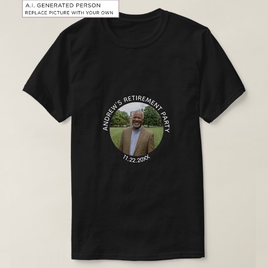 特別な写真 エレガントな退職パーティー Tシャツ