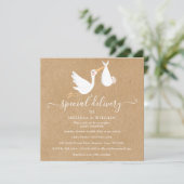 特別な出産お祝い カップル ベイビーシャワー / スプリンクラー 招待状 (スタンド正面)