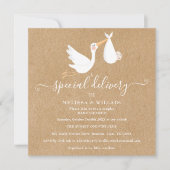 特別な出産お祝い カップル ベイビーシャワー / スプリンクラー 招待状 (正面)