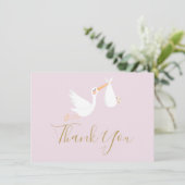 特別な出産のお祝い ベイビーシャワーのお誕生 サンキューカード (スタンド正面)