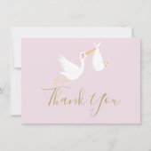 特別な出産のお祝い ベイビーシャワーの誕生 サンキューカード (正面)