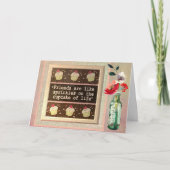 特別な友だちメッセージフローラ誕生日 カード (正面)