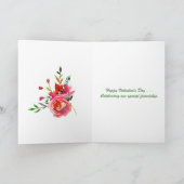 特別な友人が自分用のバレンタインカードを作る カード (内部)