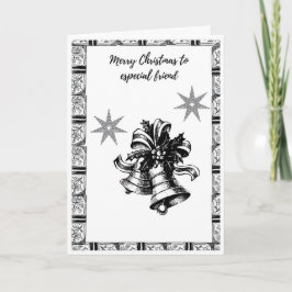 「特別な友人のためのヴィンテージ・クリスマスカード シーズンカード