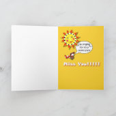 特別な友人のための挨拶状を恋しく思って下さい カード (内部)